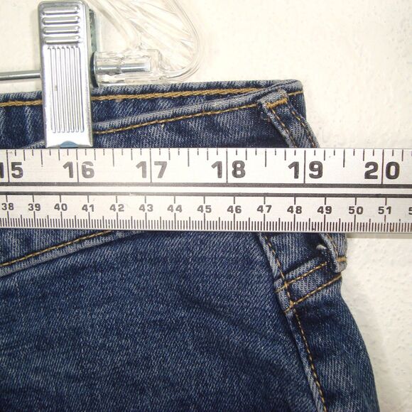 NEW Everlane The Curvy 90s Cheeky Crop Blue Denim Jean Organic Cotton Size 18/20 - Picture 5 of 13